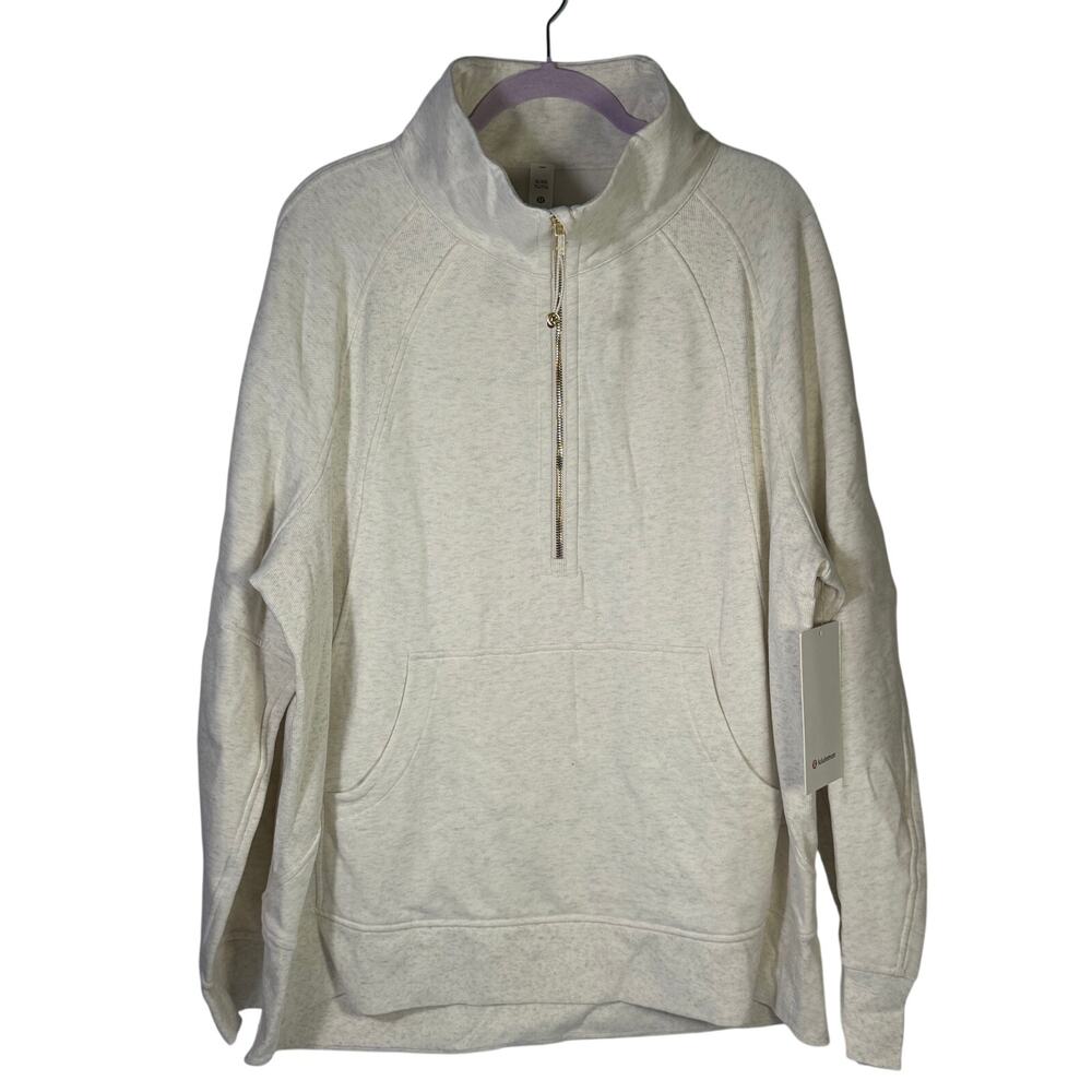 lululemon Women’s Scuba Oversized Funnel Neck Half Zip Heathered XL/XXL